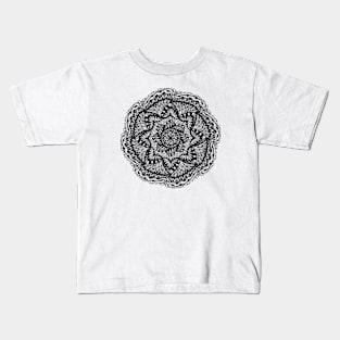 Mandala art Black Kids T-Shirt